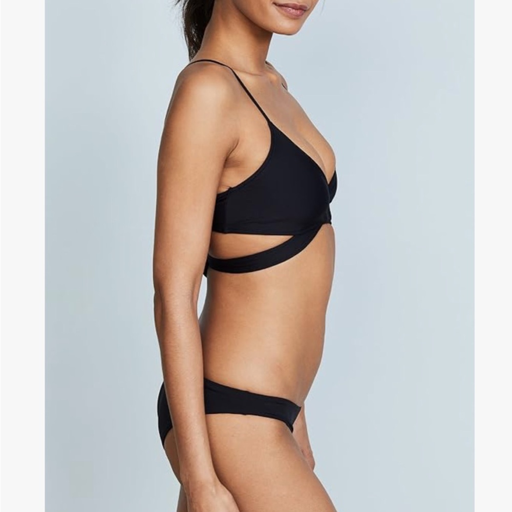 LSpace Black Crossover Bikini Top - Picture 3 of 5